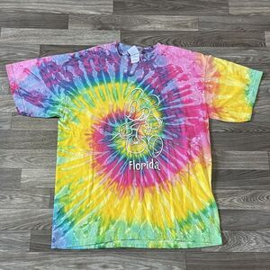 Vintage Disney Mickey Mouse Shirt Men’s Large Tie-Dye California Gildan Tag Y2K